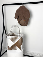 Load image into Gallery viewer, The Market Bag - Brown and White
