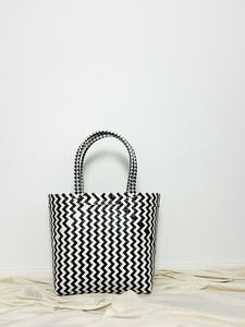 The Market Bag - Black and White