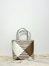 Load image into Gallery viewer, The Market Bag - Brown and White
