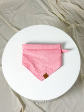 Load image into Gallery viewer, Dog Bandana - Pink Stripe
